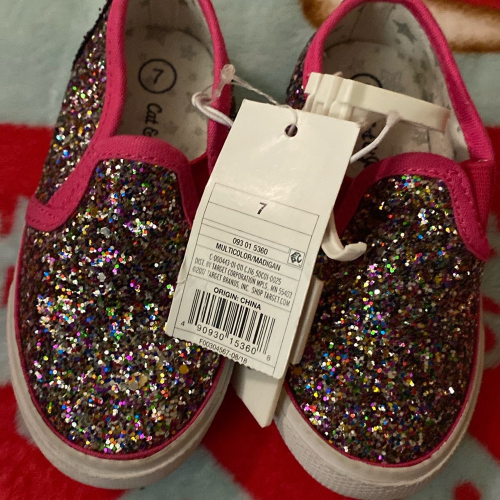 ⚡️*Cat & Jack* Girl’s Shoes Size 7 (Never Worn) - Picture 1 of 6